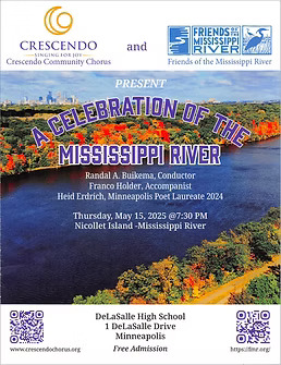 Crescendo Community Chorus — A Celebration of the Mississippi River, May 15, 2025