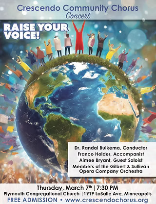 Wild and Precious — world premiere with Crescendo Community Chorus